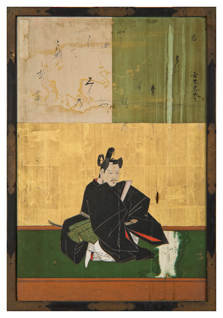 壬生忠岑/竹内宮良尚親王：狩野安信/慶安元年(1648)