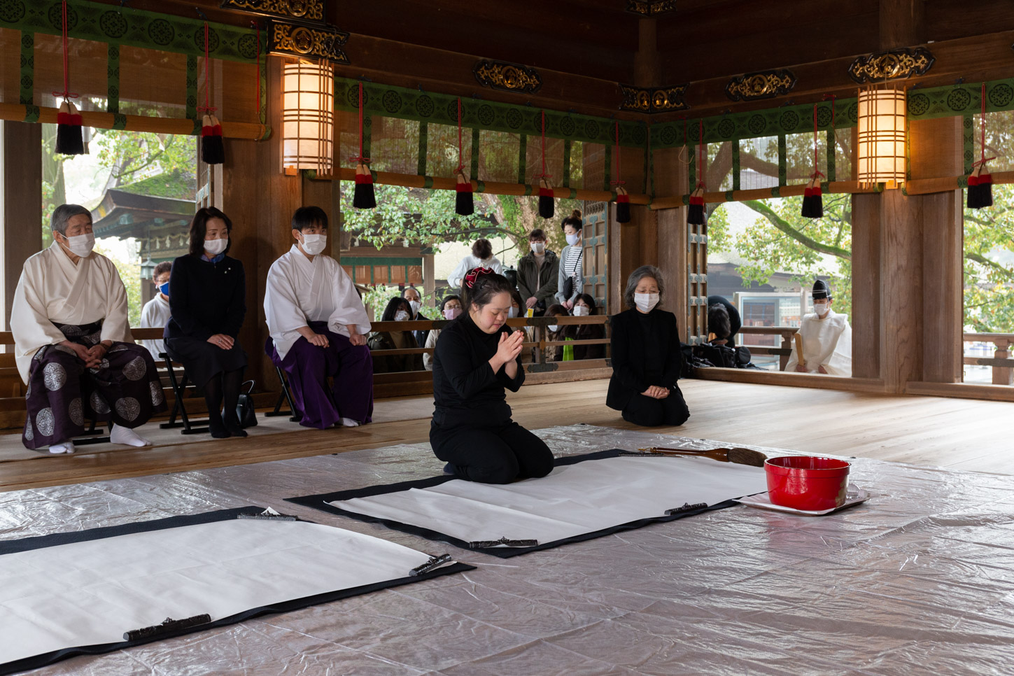 令和3年 書道家 金澤翔子様 揮毫奉納