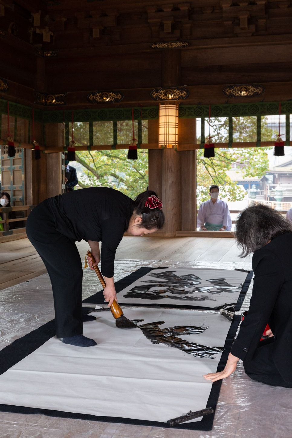 令和3年 書道家 金澤翔子様 揮毫奉納