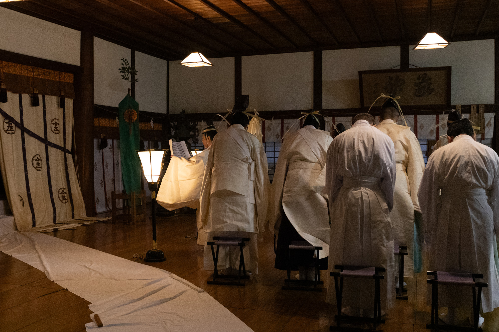 令和7年3月9日 幽深殿 遷座祭 …… 仮殿の金刀比羅本教神殿