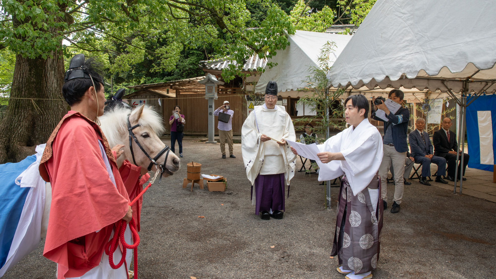 白平号 献馬式（命名式）